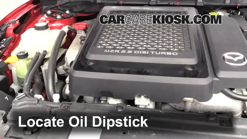 2011 Mazda 3 Mazdaspeed 2.3L 4 Cyl. Turbo Oil Check Oil Level